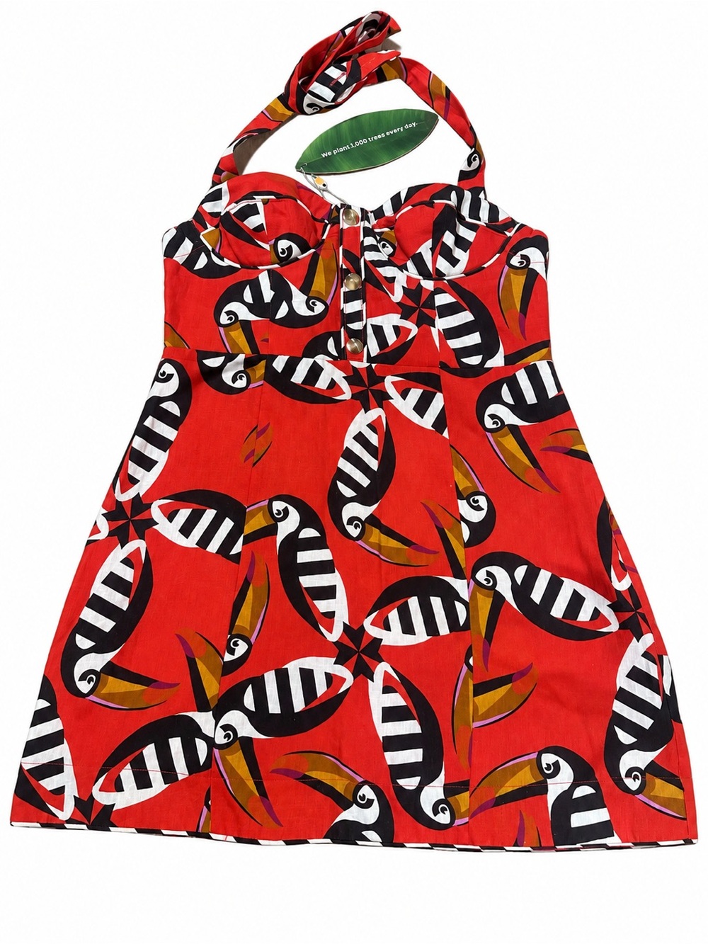 Farm Rio Toucan Print Dress Size L *NWT*